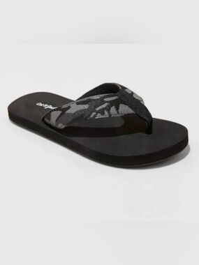 NEW Cat & Jack Boys  Cal Slip-On Thong Sandals Size Small 13/1